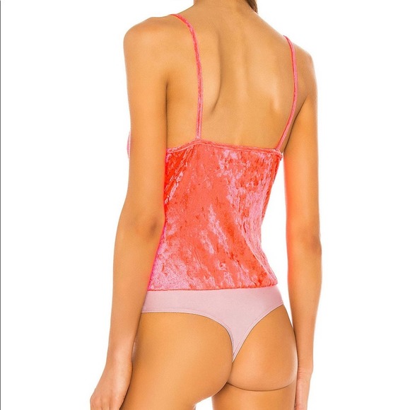 AMANDA UPRICHARD Neon Pink Bodysuit - Picture 4 of 7